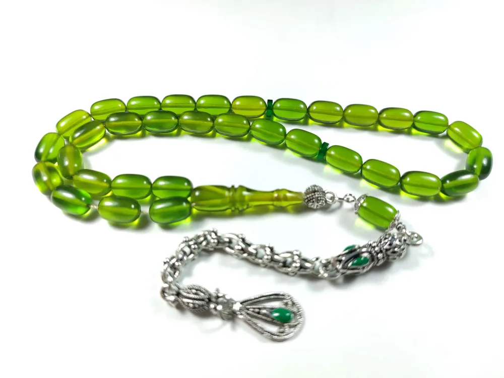 Alman Gümüş Kaplama Püskül Kombi̇nli̇ Ateş-İ Kehri̇bar