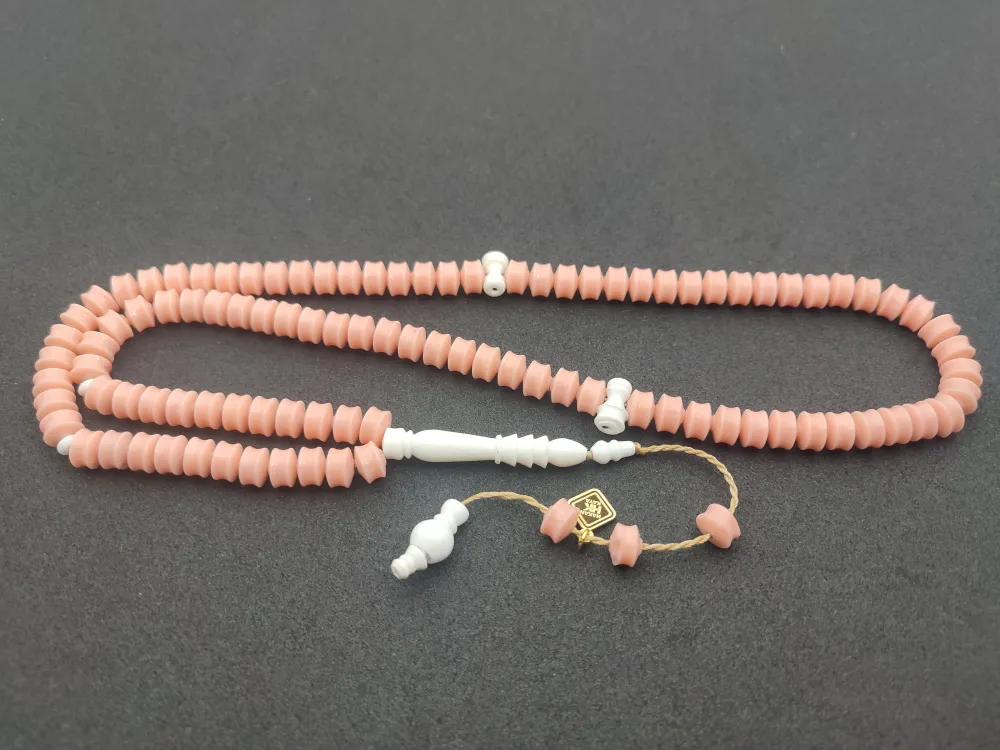 Hakan Kaya Usta Eseri̇ Deve Kemi̇ği̇ Kombi̇nli̇ Fransız Galali̇t Namaz Tesbi̇hi̇ küçük resim 2