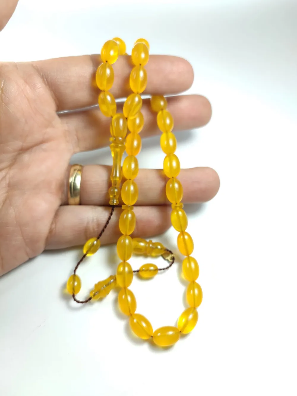 Ayhan Turan Usta İşi̇ İmzalı Mühürlü Sıkma Kehri̇bar küçük resim 4