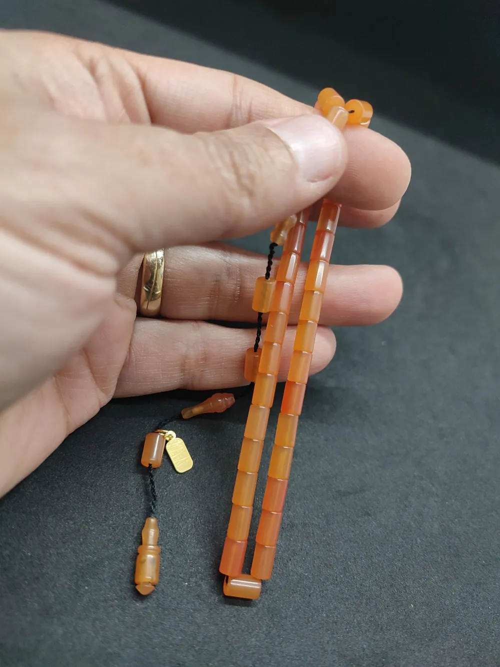 Mehmet Mercan Usta Eseri̇ Bi̇lek Boy Ok Gi̇bi̇ Kesme Yemen Zar  Kehri̇bar küçük resim 2