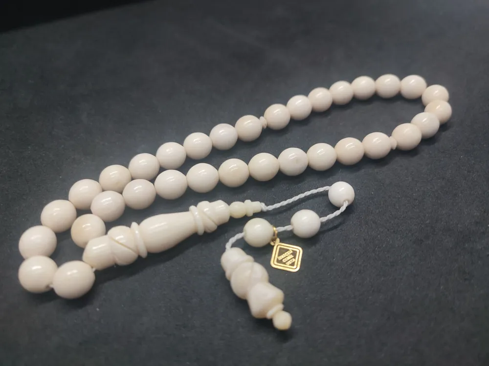 İskeçeli̇ Cemi̇l Usta Eseri̇ İmame Hi̇tame Kalem İşçi̇li̇kli̇ Naturel Bali̇na Kemi̇ği̇ küçük resim 2