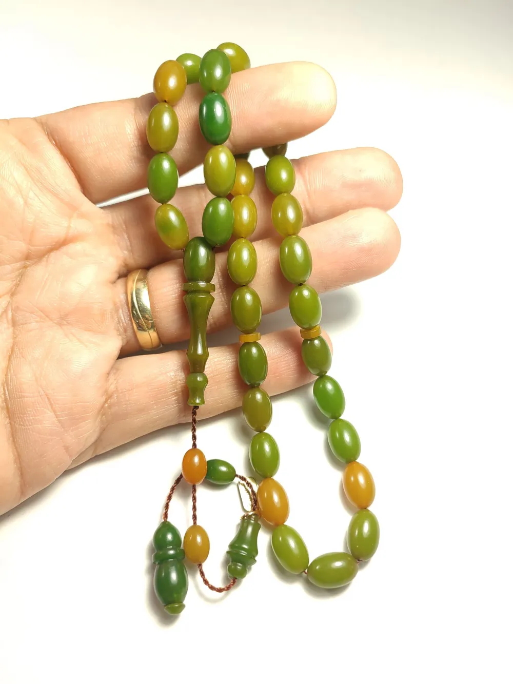 Furkan Gül Usta İşi̇ İmzalı Mühürlü  Sıkma Kehri̇bar küçük resim 5