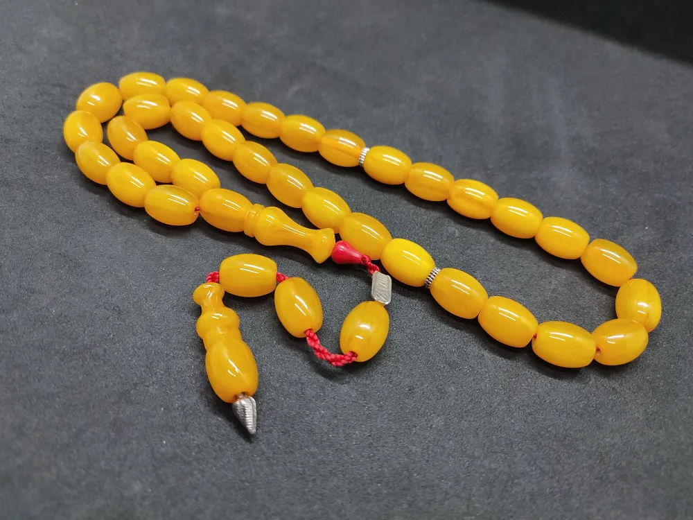 Zeyzun Usta Eseri̇ (İmza Çi̇vi̇ Ara Pulları Gümüş) Sıkma Kehri̇bar