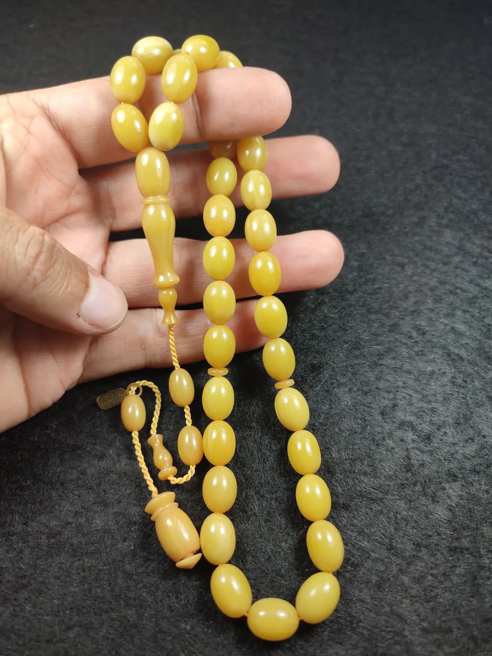 Ahmet Emi̇n Usta Eseri̇ Kuru Torna El Ci̇lalı Sıkma Kehri̇bar küçük resim 5