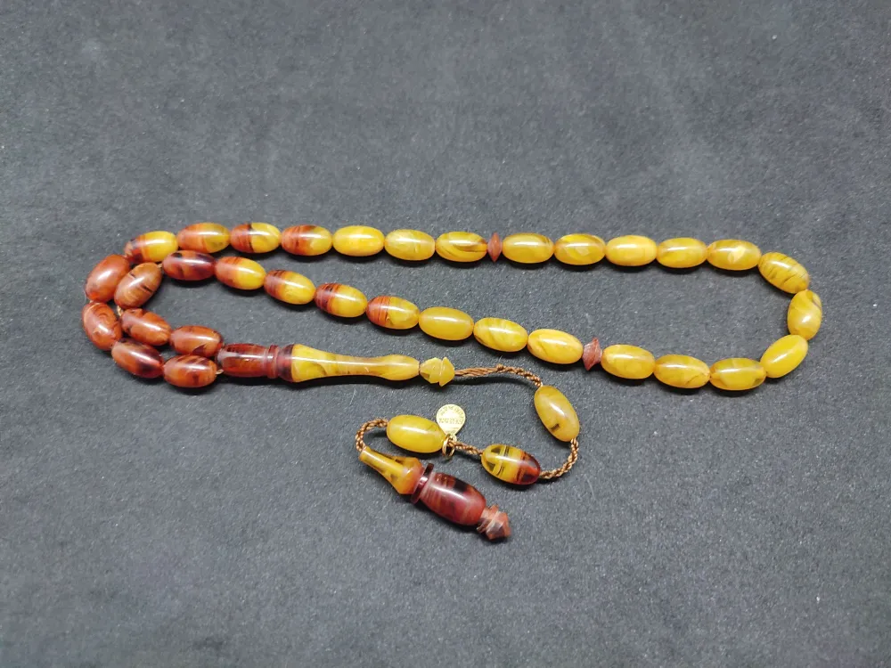 Ayhan Turan Usta Eseri̇ Ful Hare Ful Damar Eski̇ 0.6 Mm Deli̇m Sıkma Kehri̇bar küçük resim 3