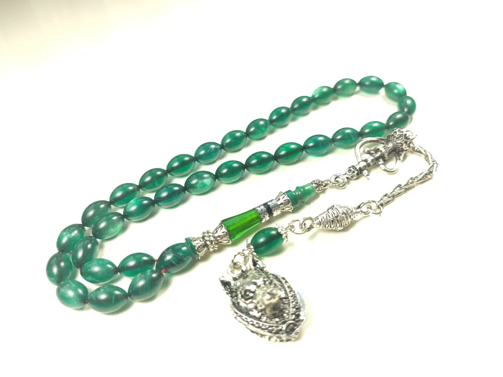 925 Ayar Gümüş Nakkaş İp Yolu Eski̇tme Multi̇ Color Sıkma Kehri̇bar