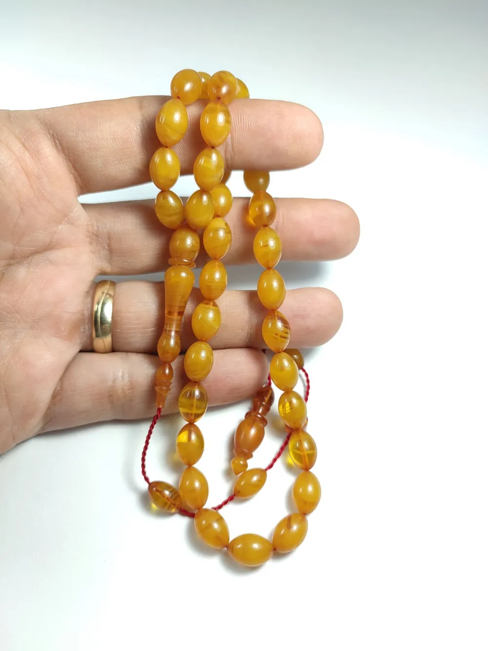 Mesut Elma Usta İşi̇ İmzalı Mühürlü Sıkma Kehri̇bar küçük resim 4