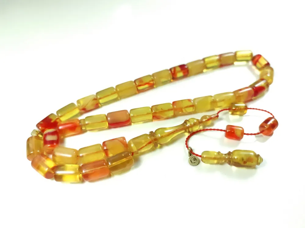 Erkan Çubukçu Usta İşi̇ İmzalı Mühürlü Sıkma Kehri̇bar küçük resim 2