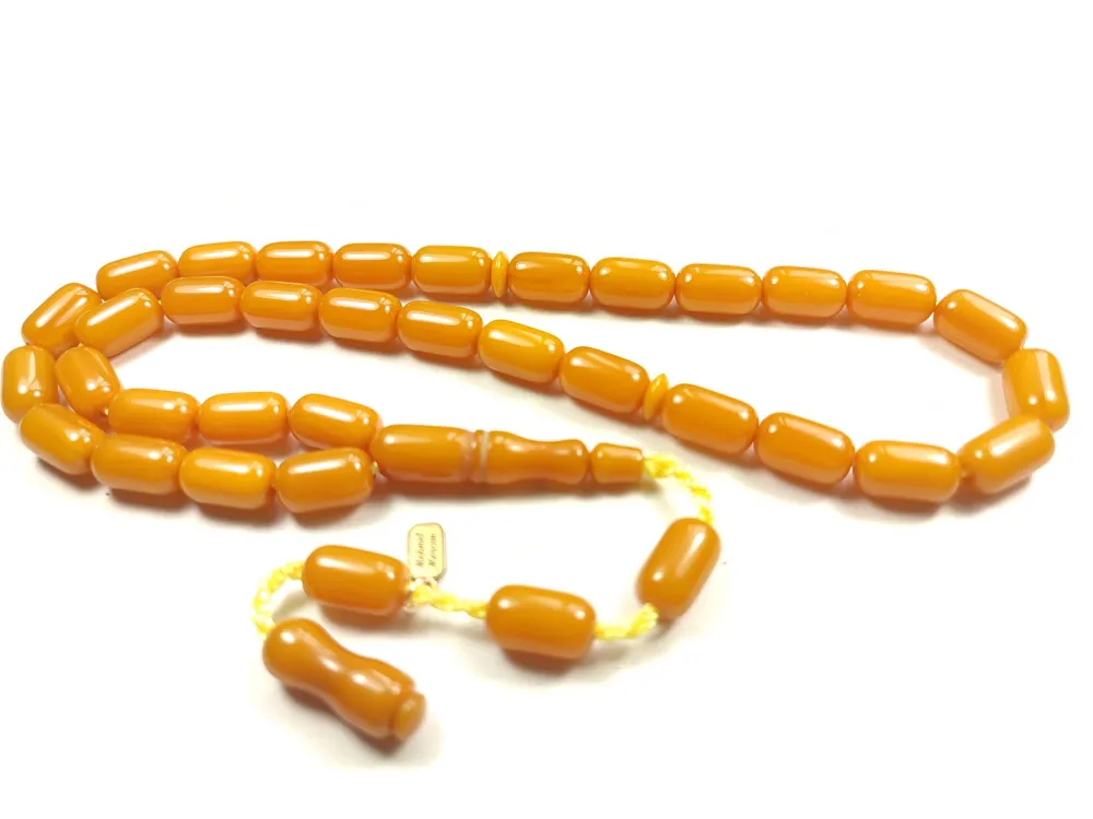 Mehmet Mercan Usta İşi̇ İmzalı Rengi̇n Zi̇rvesi̇ Bi̇r Sıkma Kehri̇bar küçük resim 2