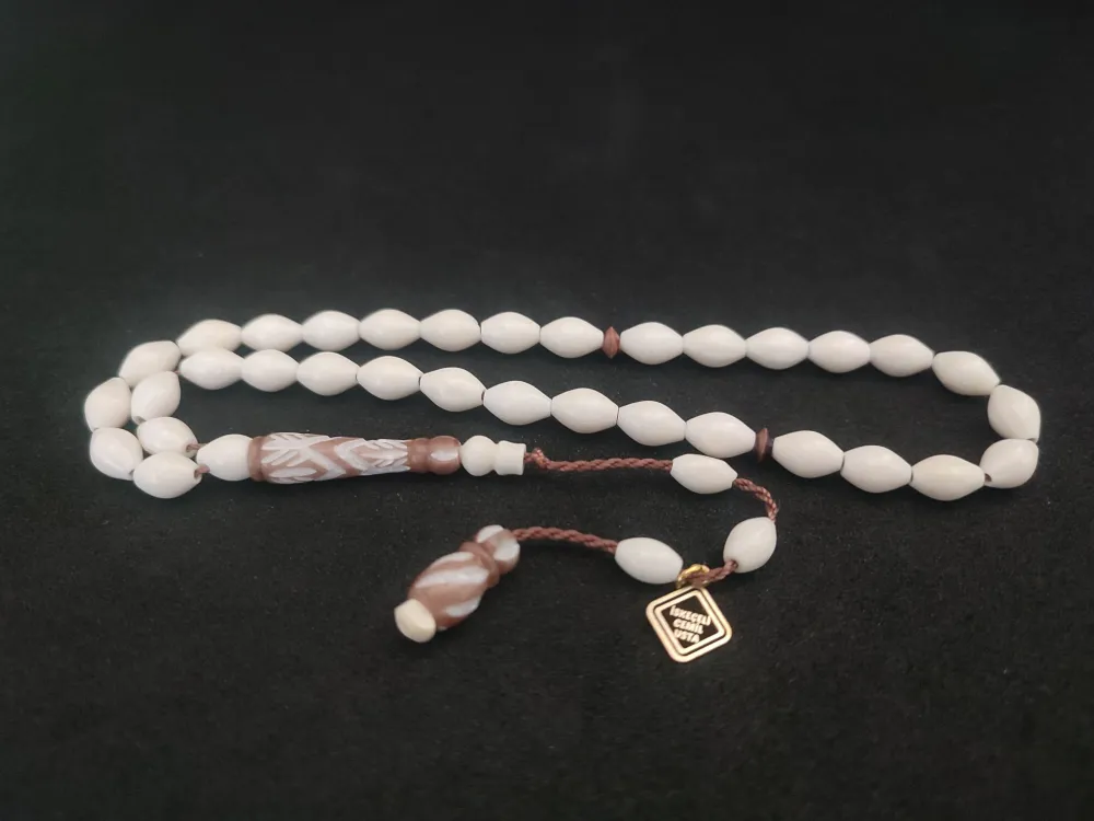 İskeçeli̇ Cemi̇l Usta Eseri̇ Kalem Oyma El Boy Deve Kemi̇ği̇ küçük resim 3