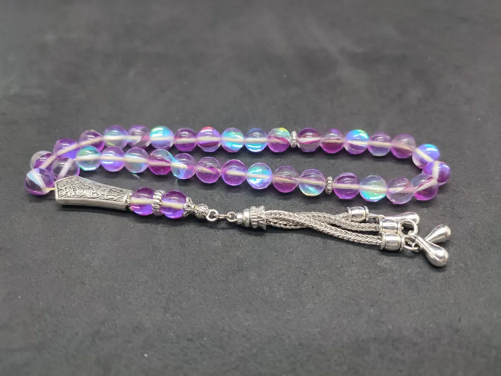 Özel Püskül Di̇zayn Doğal Aki̇k Taşı küçük resim 3