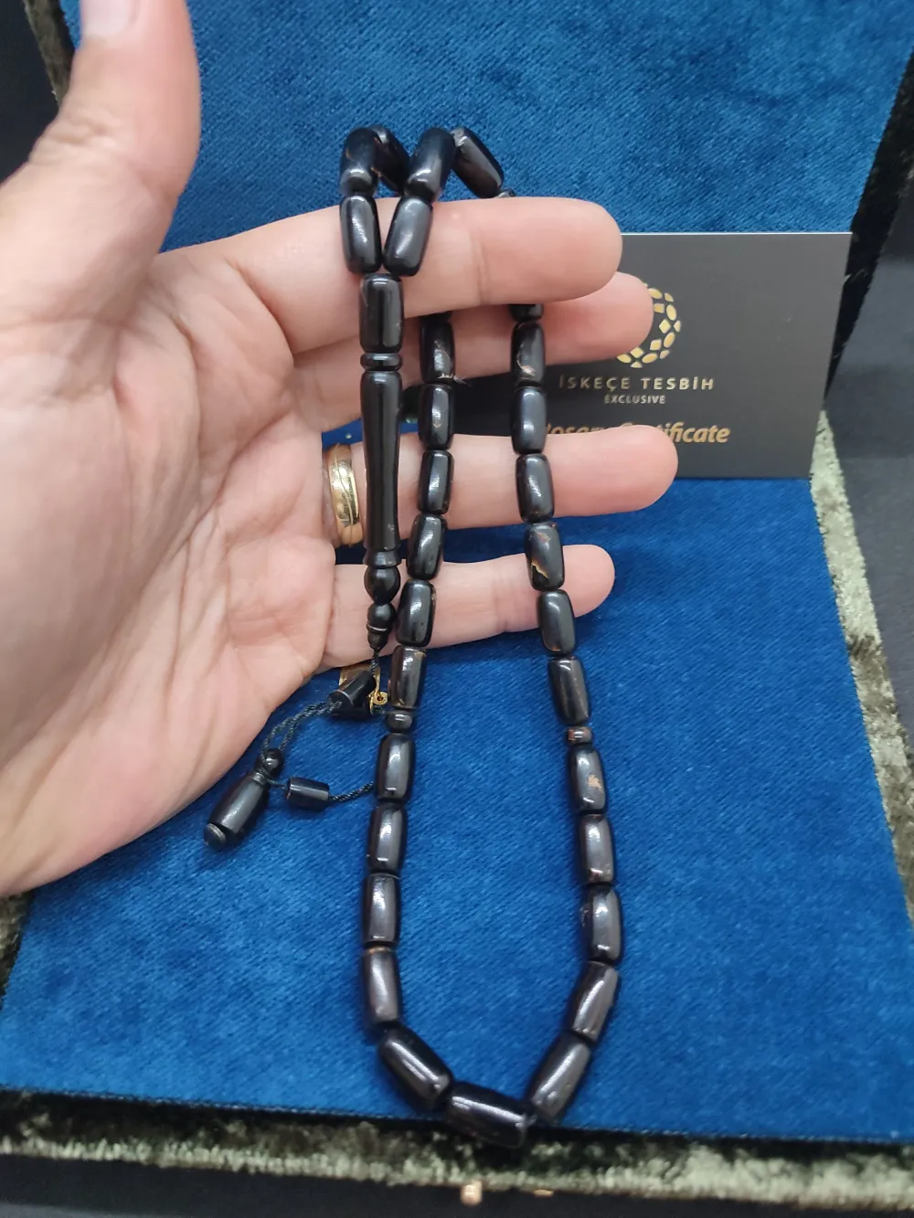 İskeçeli̇ Cemi̇l Usta Eseri̇ Vıp Kutulu 24.02 Gr. Yusur-İ (Si̇yah Mercan) küçük resim 4