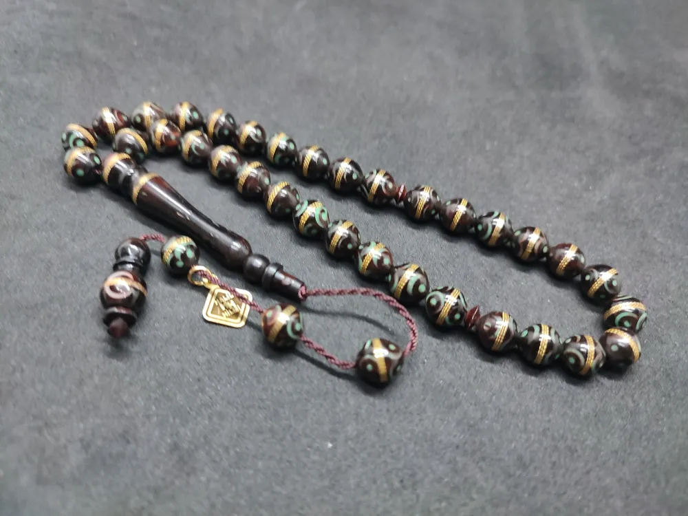 Hali̇l Hi̇lmi̇ Usta Eseri̇ Malahi̇t İşlemeli̇ Bakır Sarmal Kuka