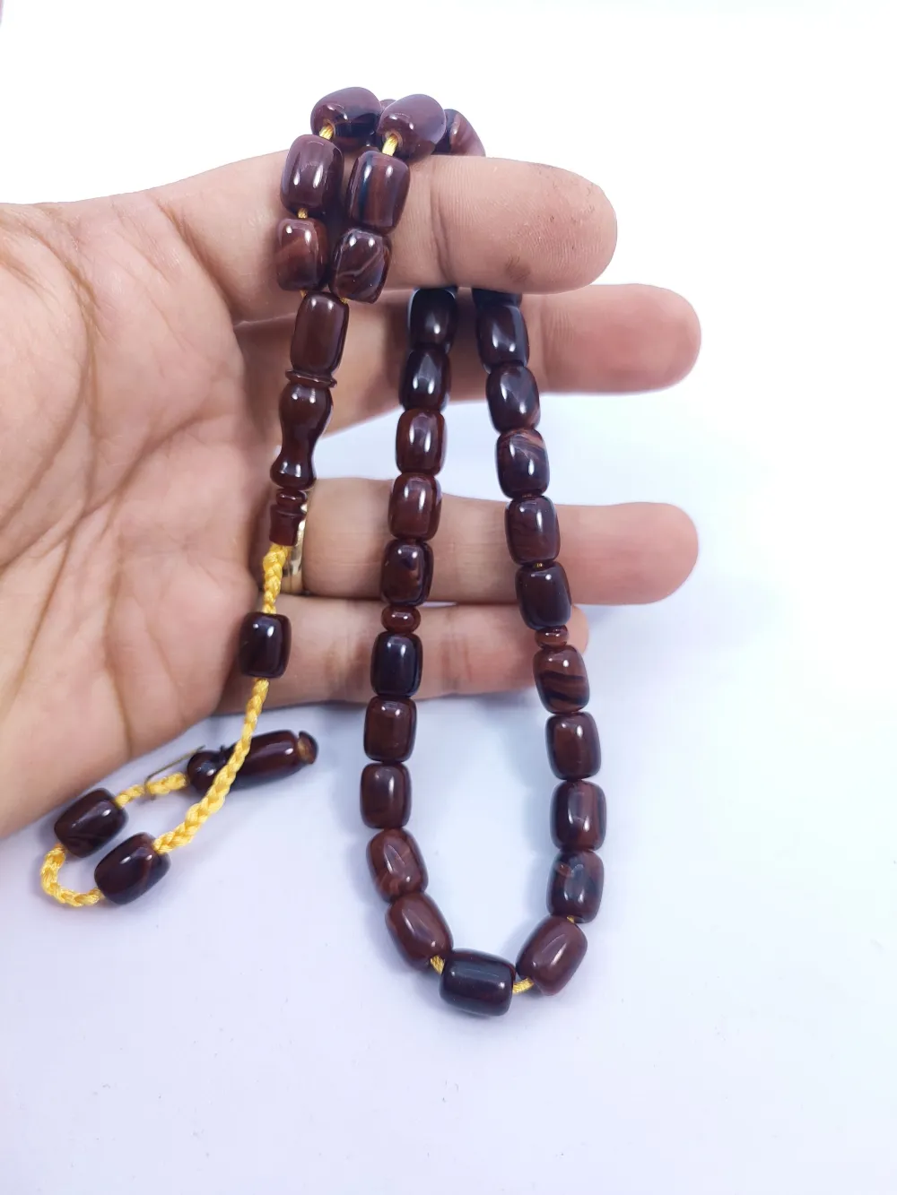 İsa Balkaya Eseri̇ Koni̇k Deli̇m(Eski̇ Usul) 12 Kat İpe Di̇zi̇li̇ Eski̇ Sıkma Kehri̇bar küçük resim 4