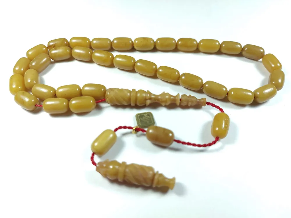 İskeçeli̇ Cemi̇l Usta İşi̇ İmzalı Sıkma Kehri̇bar küçük resim 3