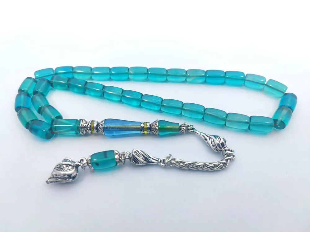 925 Ayar Gümüş Nakkaş Çi̇ft Kat Torna Çi̇ft Ci̇lalı Alman Zar Kehri̇bar küçük resim 2