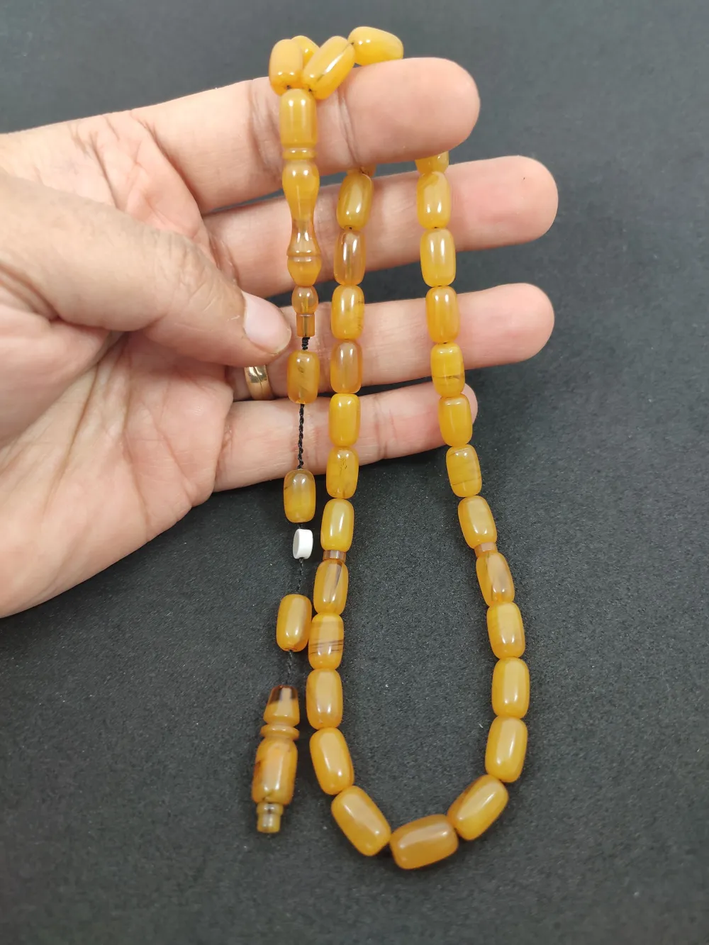 Furkan Gül Usta Eseri̇ 0.6 Şeffaf Deli̇m Çi̇ft Kat Ci̇lalı Sıkma Kehri̇bar küçük resim 5