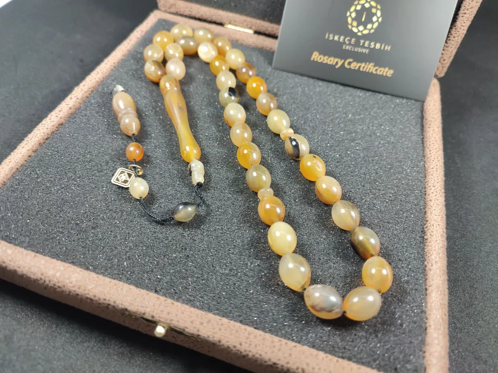 Vıp Kutulu 38 Gr Hakan Kaya Usta Eseri̇ Nadi̇r Tür  Gergedan Boynuzu küçük resim 3