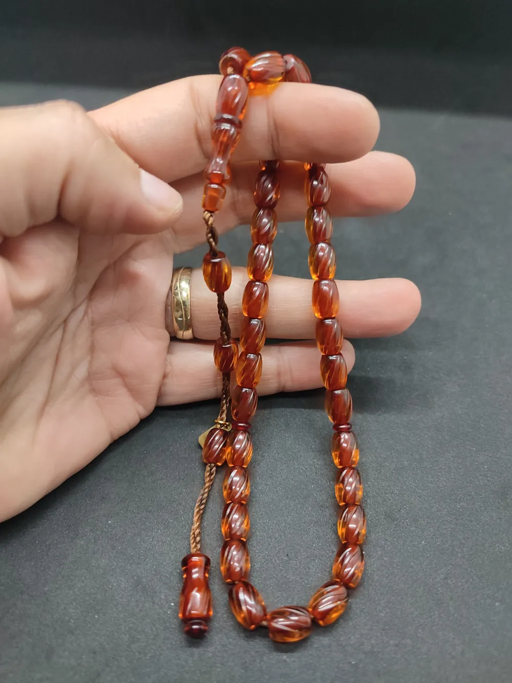 Dabbas Usta Eseri̇ El Boy Ful Kalem Oyma Ateş-İ Kehri̇bar küçük resim 5