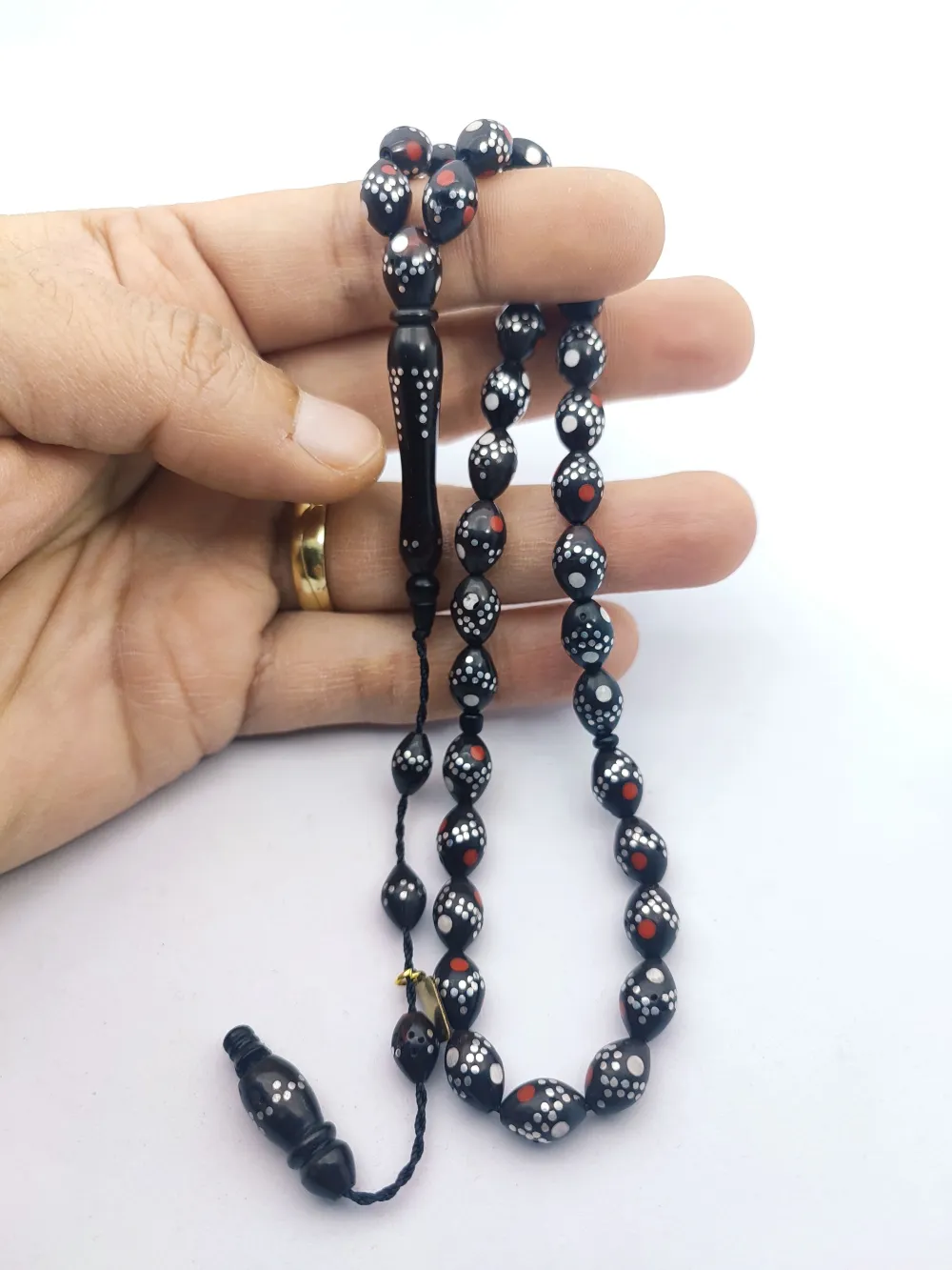 Hali̇l Hi̇lmi̇ Usta Eseri̇ Mi̇ne Fi̇ruze İşlemeli̇ Gümüş Çakımlı Kuka küçük resim 5