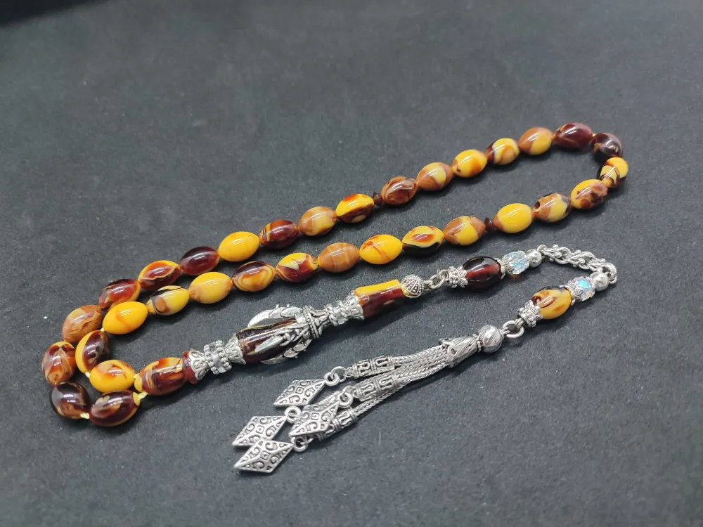 Zeyn Usta Eseri̇ Gümüş Nakkaş İmame Pençe Model Sıkma Kehri̇bar