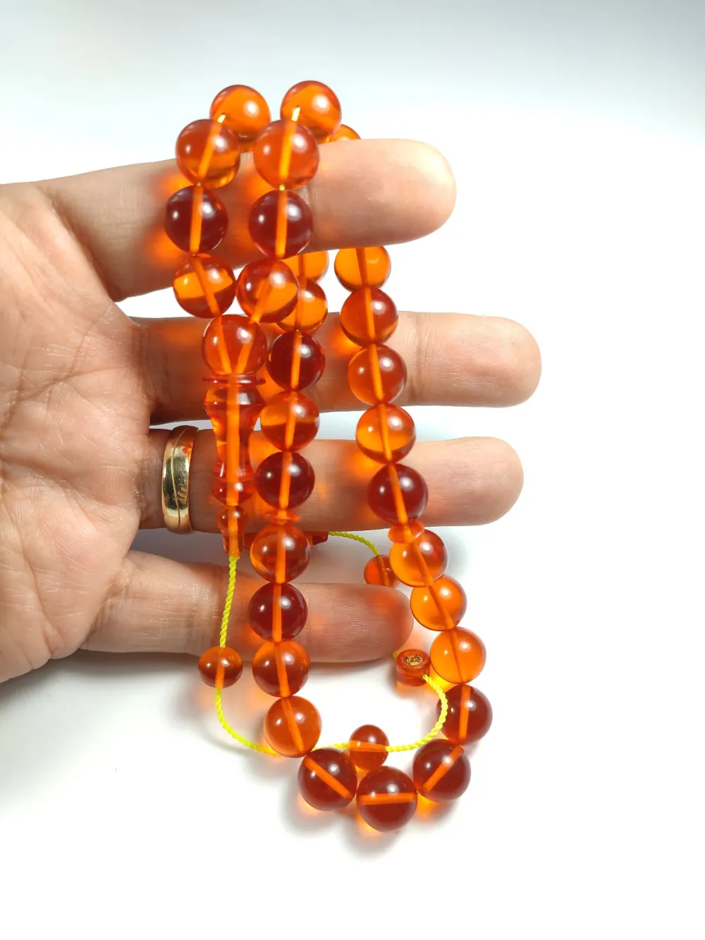 Ebu Şems Usta İşi̇ İmzalı Mühürlü 0.6 Deli̇m Alman Zar  Kehri̇bar küçük resim 4