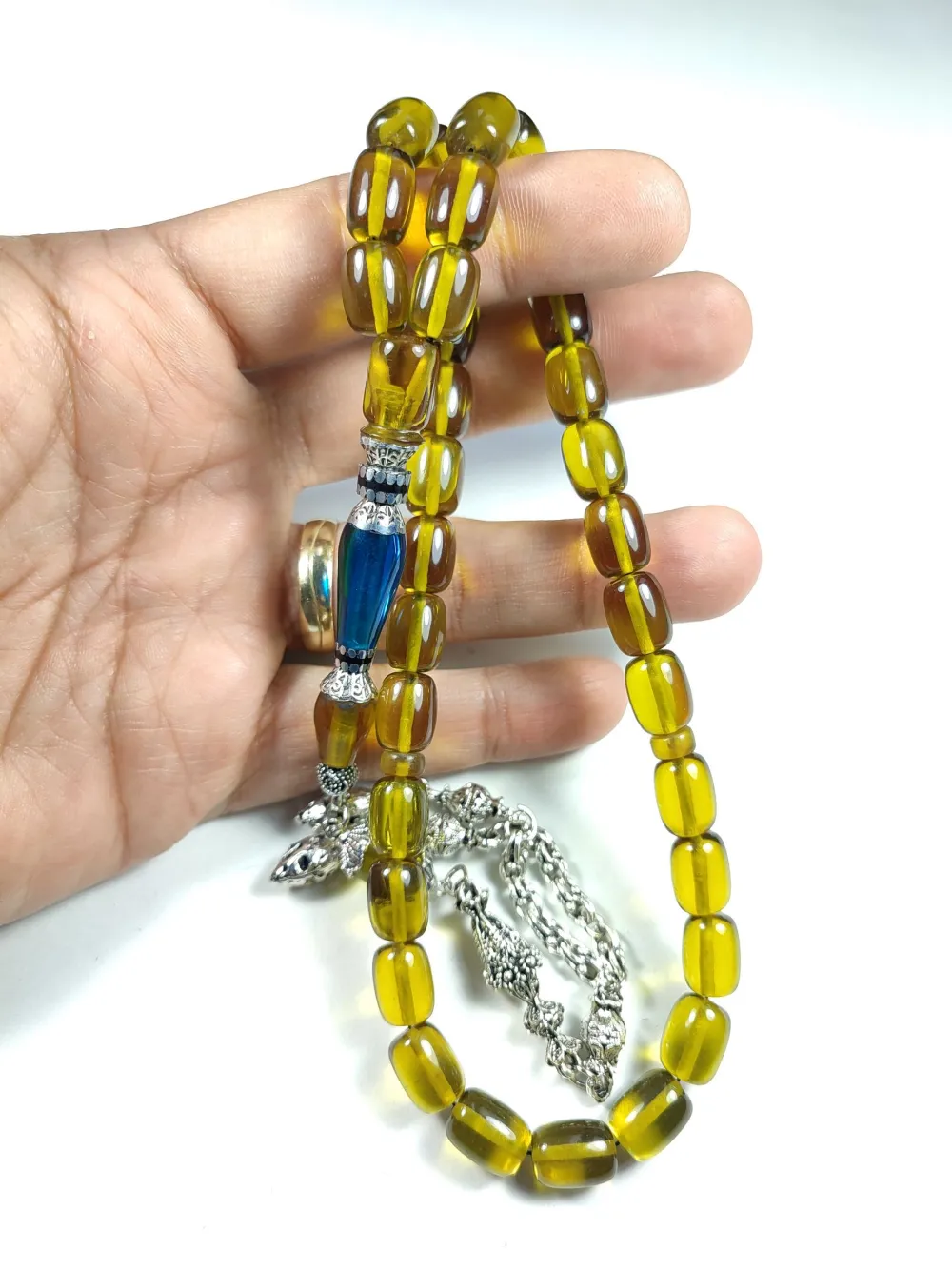 Gümüş Kaplama Püsküllü  Gümüş Nakkaş İmame Alman Zar küçük resim 4