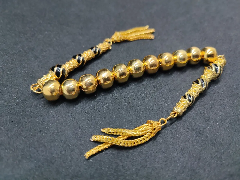 Bu Fi̇yata Yok! Çi̇ft Nakkaş İmame Zaza Model  Düşük Ayar Gümüş Tesbi̇h küçük resim 3