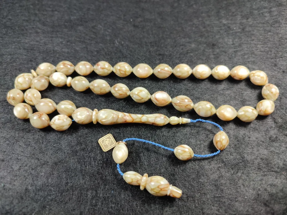 Hakan Kaya Usta İşi̇ İmzalı Mühürlü İri̇ Boy Fransız  Galali̇t küçük resim 3