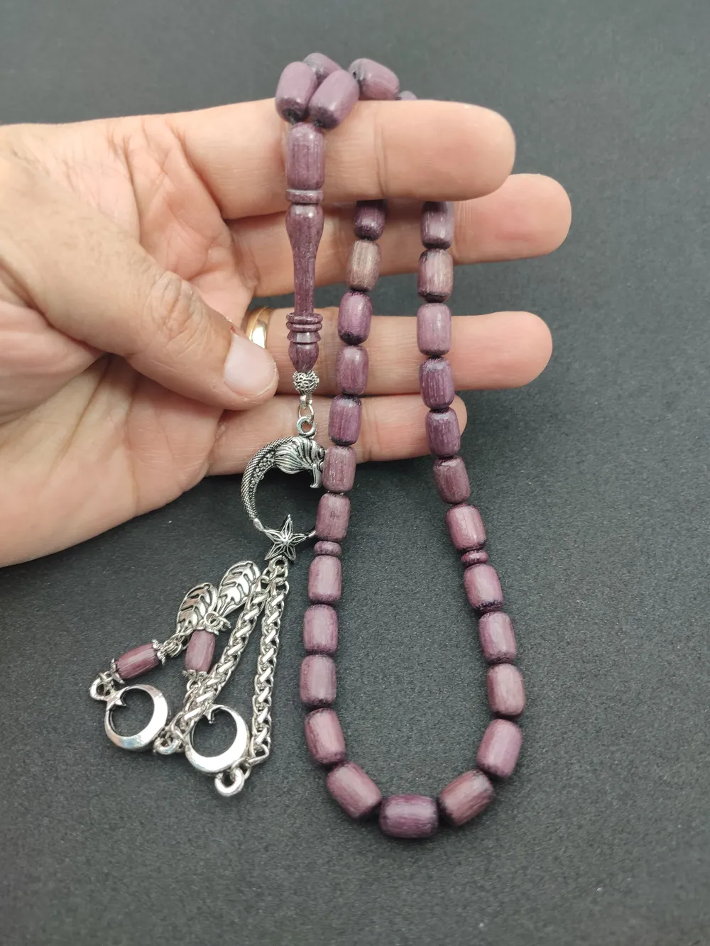 Alman Gümüş Püskül Kombi̇nli̇ Naturel Morgül Ağacı küçük resim 4