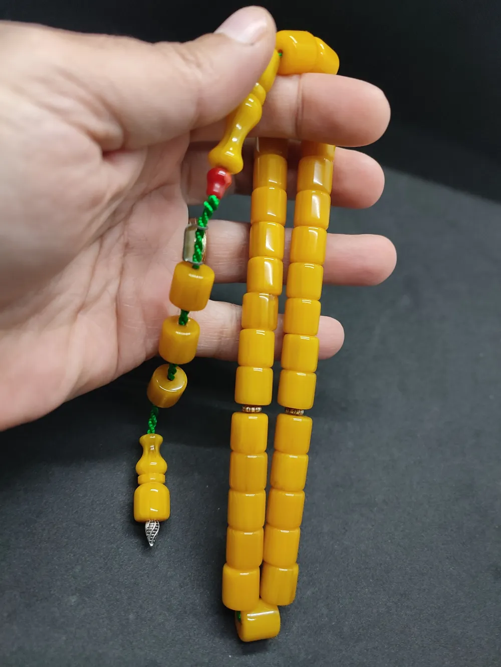 Zeyzun Usta Eseri̇ (İmza Çi̇vi̇ Ara Pulları Gümüş) Sıkma Kehri̇bar küçük resim 5