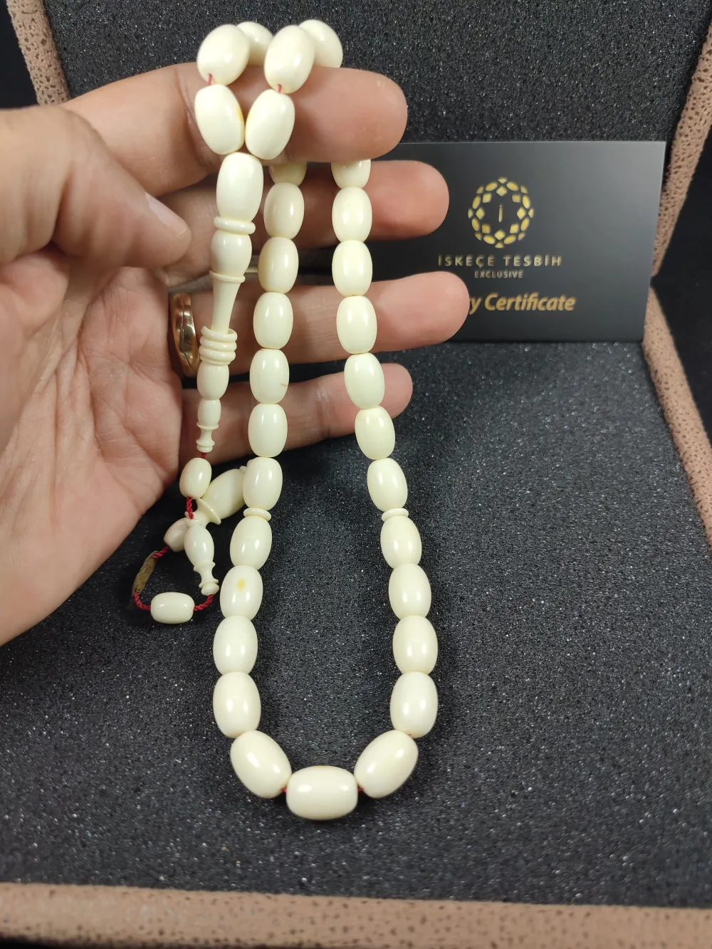 Bedri̇ Ala Usta Eseri̇ 26.73 Gr. İmzalı Halkalı Pati̇nli̇ Mahjong (Eski̇ Oyun Taşı) küçük resim 5