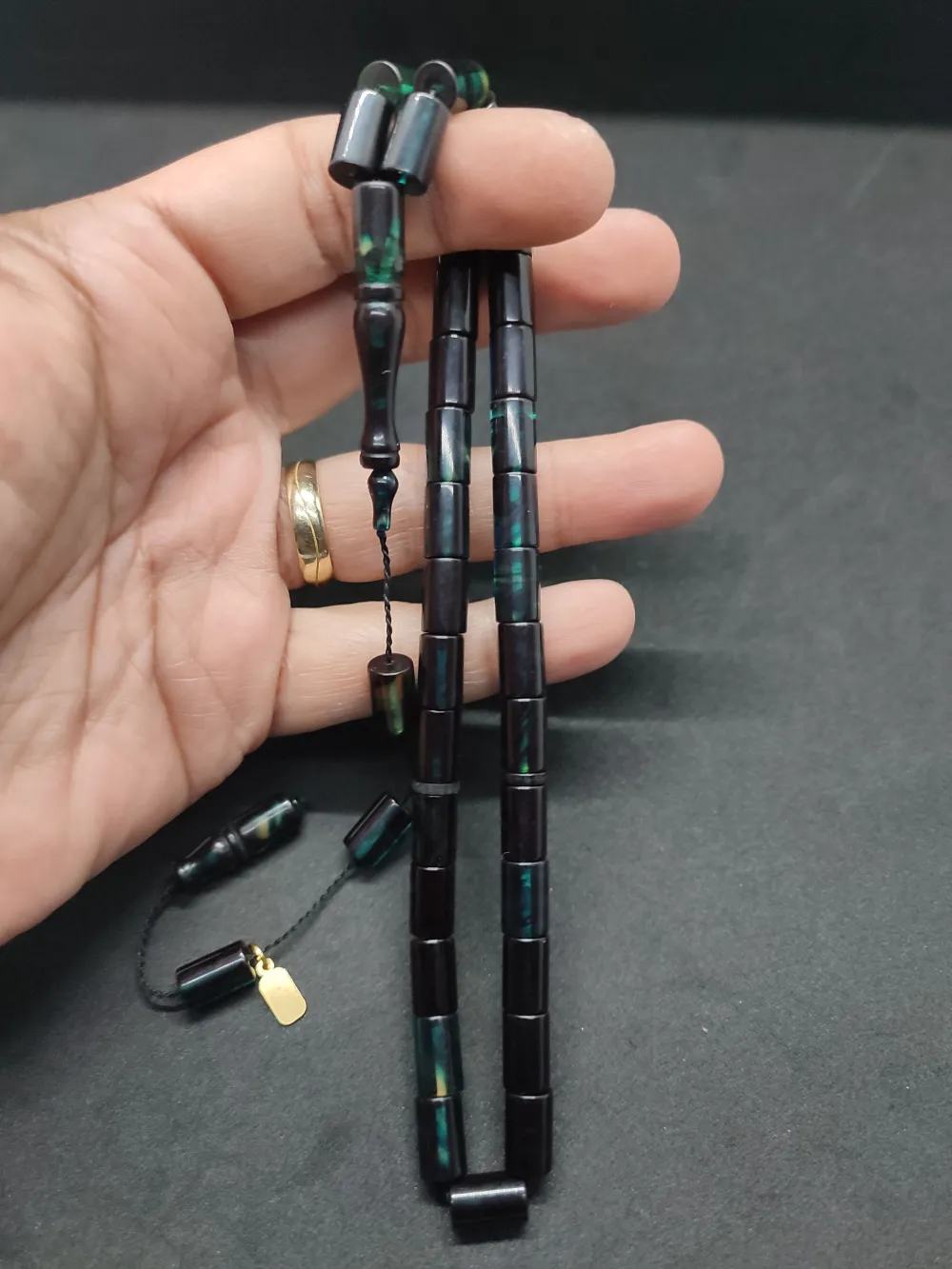 Uğur Şener Usta Eseri̇ 0.6 Şeffaf Deli̇m Çi̇ft Kat Ci̇lalı Ok Gi̇bi̇ Sıkma Kehri̇bar küçük resim 4