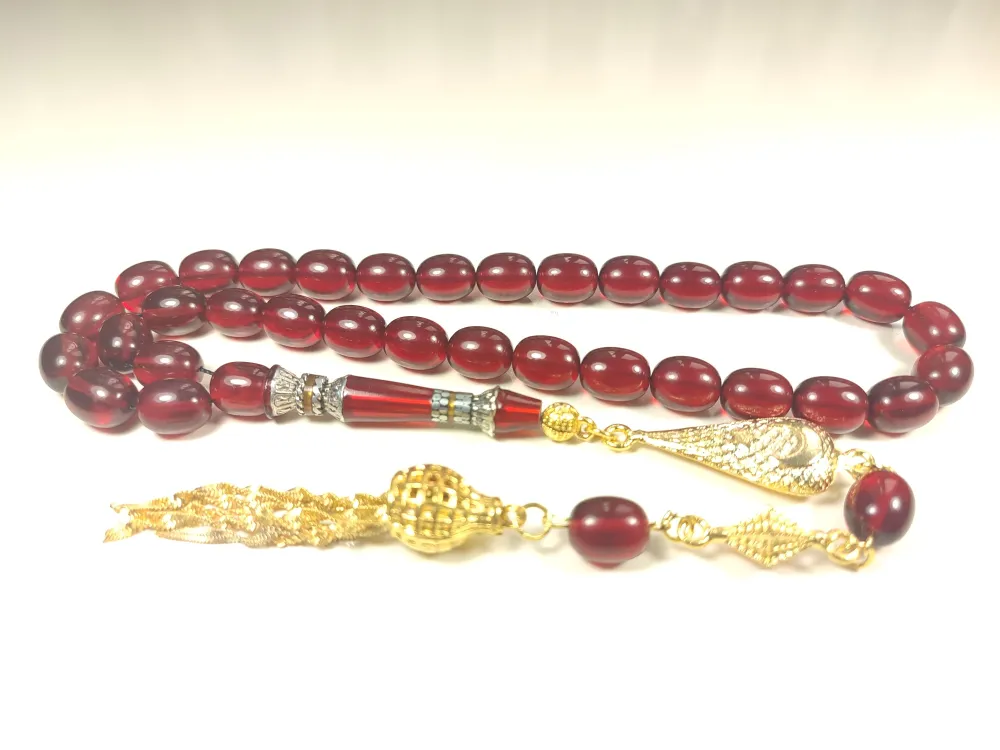 Şevket Alkan Usta Eseri̇ 925 Ayar Gümüş Nakkaş Alman Zar Kehri̇bar küçük resim 3