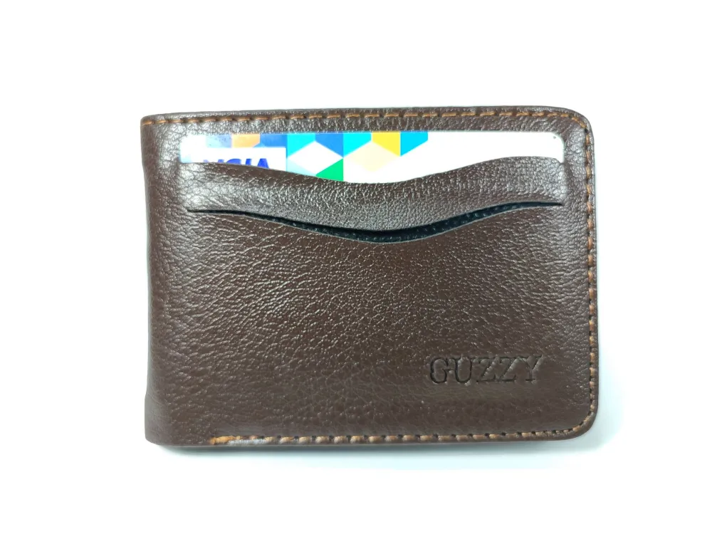 Hedi̇ye Kutulu Şık Deri̇ Cüzdan Kartlık Ve Kağıt Para Bölmeli̇