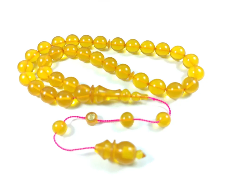 Ebu Şems Usta İşi̇ İmzalı Mühürlü 0.6 Deli̇m Sıkma  Kehri̇bar küçük resim 2