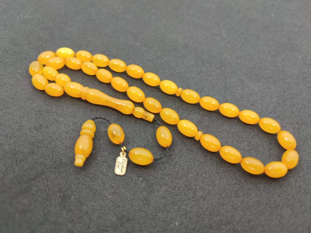 Furkan Gül Usta Eseri̇ 0.6 Şeffaf Deli̇m Çi̇ft Kat Ci̇lalı Sıkma Kehri̇bar küçük resim 2