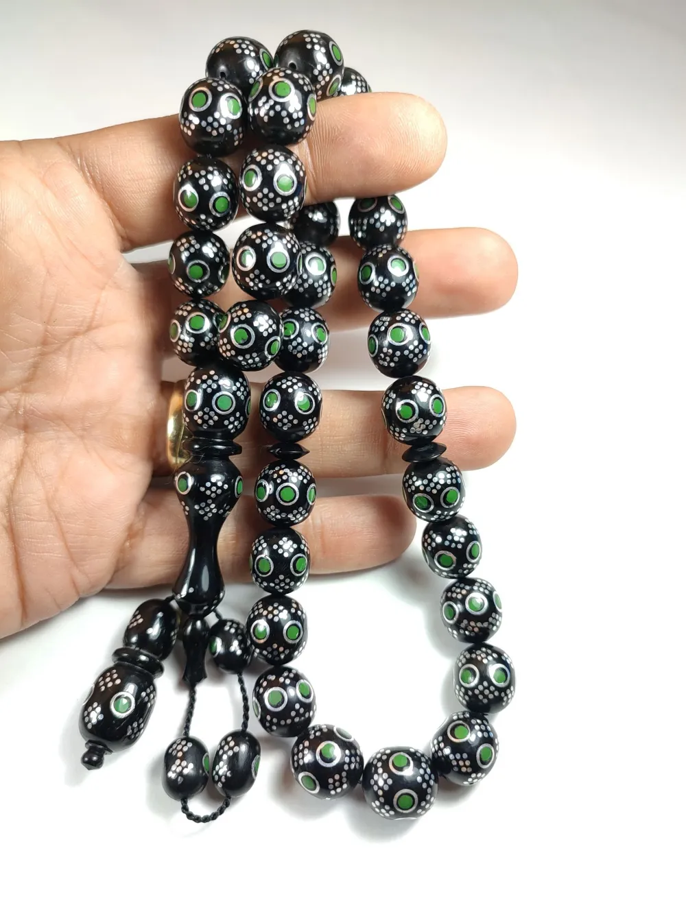 Hali̇l Hi̇lmi̇ Usta İşi̇ İmzalı 925 Ayar Gümüş Çakım Mi̇neli̇ Kafes  Model Kuka küçük resim 4