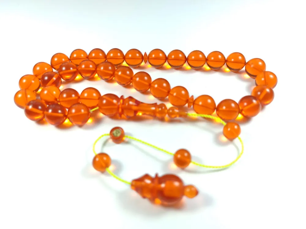 Ebu Şems Usta İşi̇ İmzalı Mühürlü 0.6 Deli̇m Alman Zar  Kehri̇bar küçük resim 2