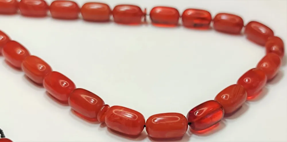 Mehmet Sancaktar Usta İşi̇ İmzalı Mühürlü  Model Sıkma Kehri̇bar küçük resim 4