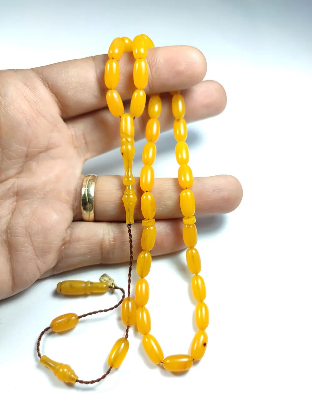 Ayhan Turan Usta İşi̇ İmzalı 0.6 Mi̇li̇m Şeffaf Deli̇m Sıkma Kehri̇bar küçük resim 5