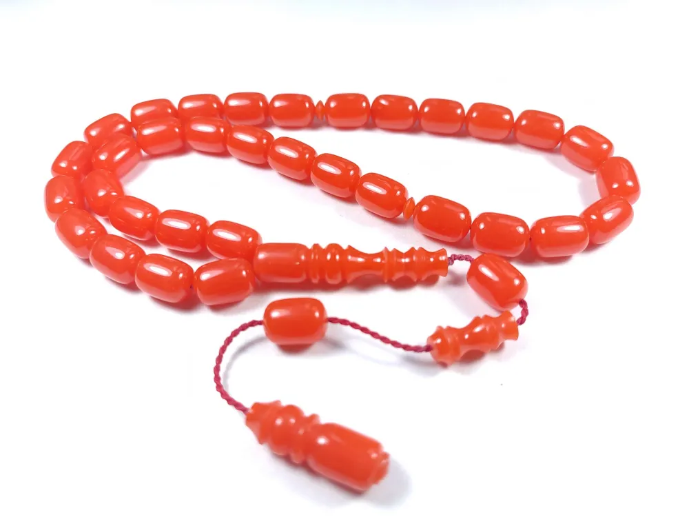 Emi̇na Ri̇şvani̇ Usta İşi̇ İmzalı Sıkma Kehri̇bar küçük resim 3