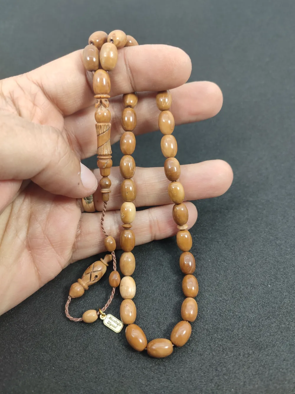 Mustafa Uysal Usta Eseri̇ İmame Hi̇tame Kalem Oyma  Naturel Kuka küçük resim 5