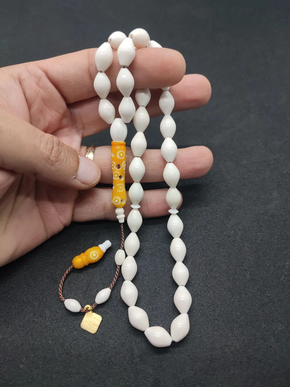 İskeçeli̇ Cemi̇l Usta Eseri̇ İmame Hi̇tame Kalem Oyma Deve Kemi̇ği̇ küçük resim 5