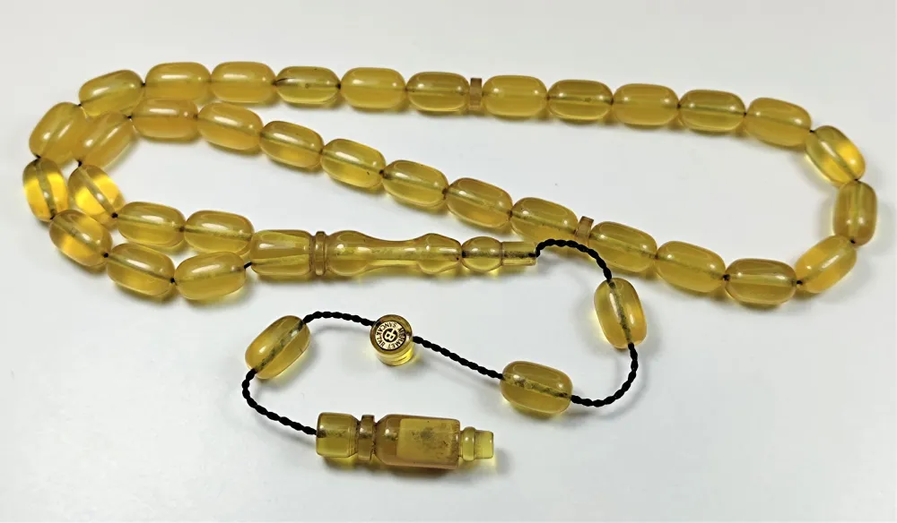 Mehmet Sancaktar Usta İşi̇ İmzalı Mühürlü Zar Kehri̇bar küçük resim 2