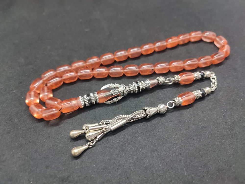 Zeyn Usta Eseri̇ Gümüş Nakkaş İmame Pençe Model Senteti̇k Opal