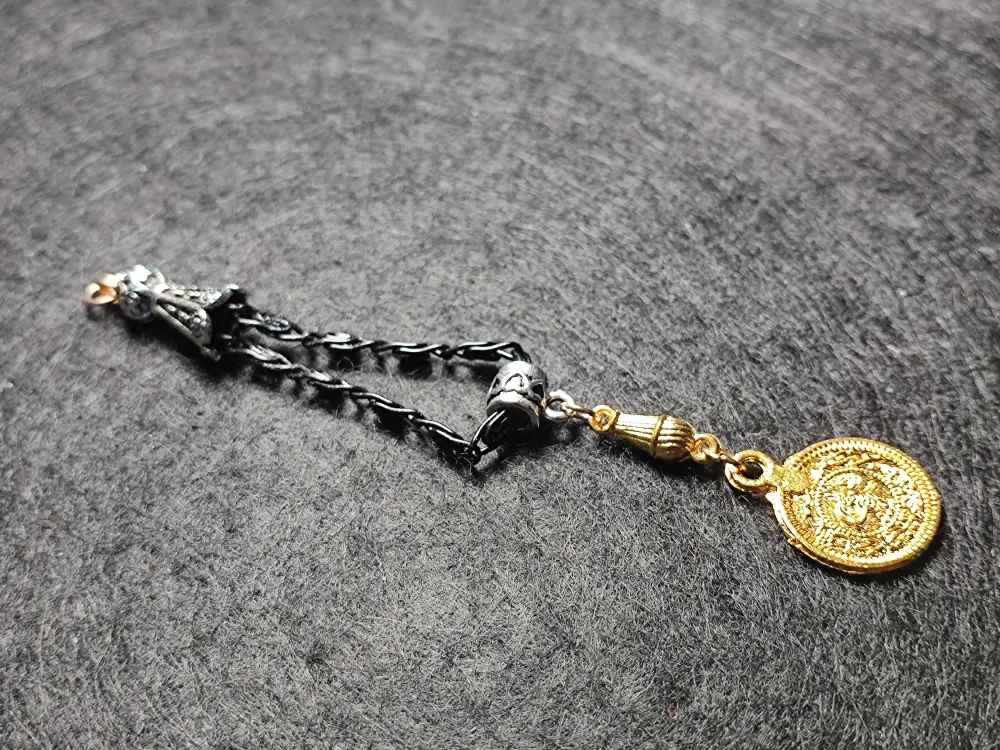 Usta İşçi̇li̇kli̇ Gümüş Kaplama Tesbi̇h Püskülü küçük resim 2