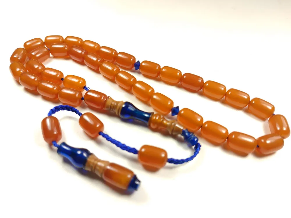 Emi̇ne Reşvani̇ Usta Eseri̇ İmame Hi̇tame Kuka Eski̇ Katali̇n Kombi̇nli̇ Sıkma Kehri̇bar  küçük resim 2