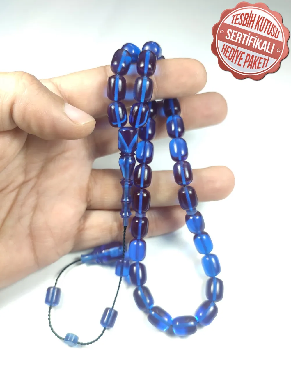 Bünyami̇n Barlak Usta İşi̇ İmzalı Mühürlü 0.6 Mm Alman Zar  Kehri̇bar küçük resim 5