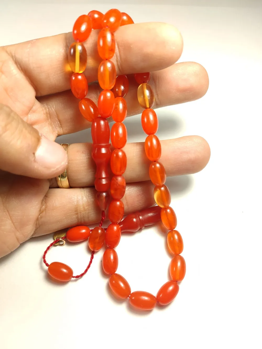 Mesut Elma Usta İşi̇ İmzalı Mühürlü Sıkma Kehri̇bar küçük resim 5